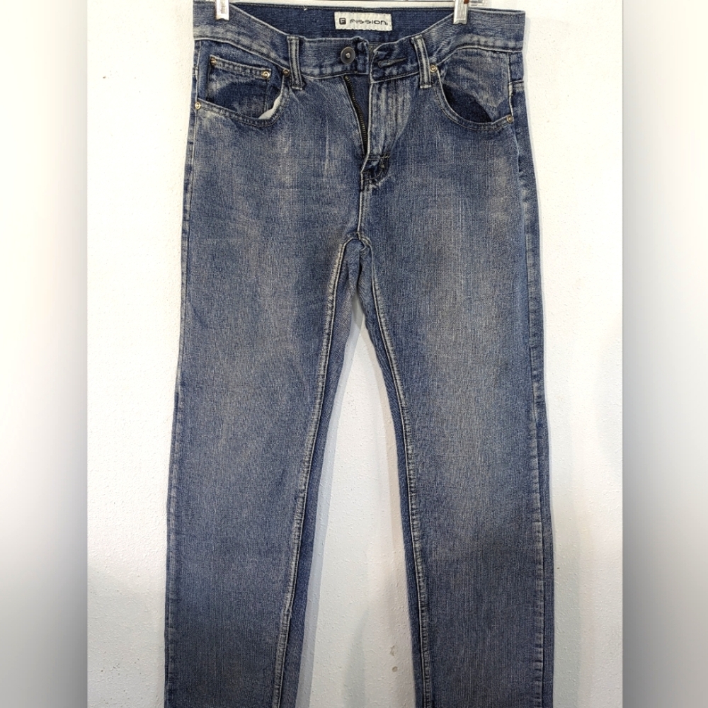 Fission Men's Denim Blue Size 30×32 Straight Leg Jeans